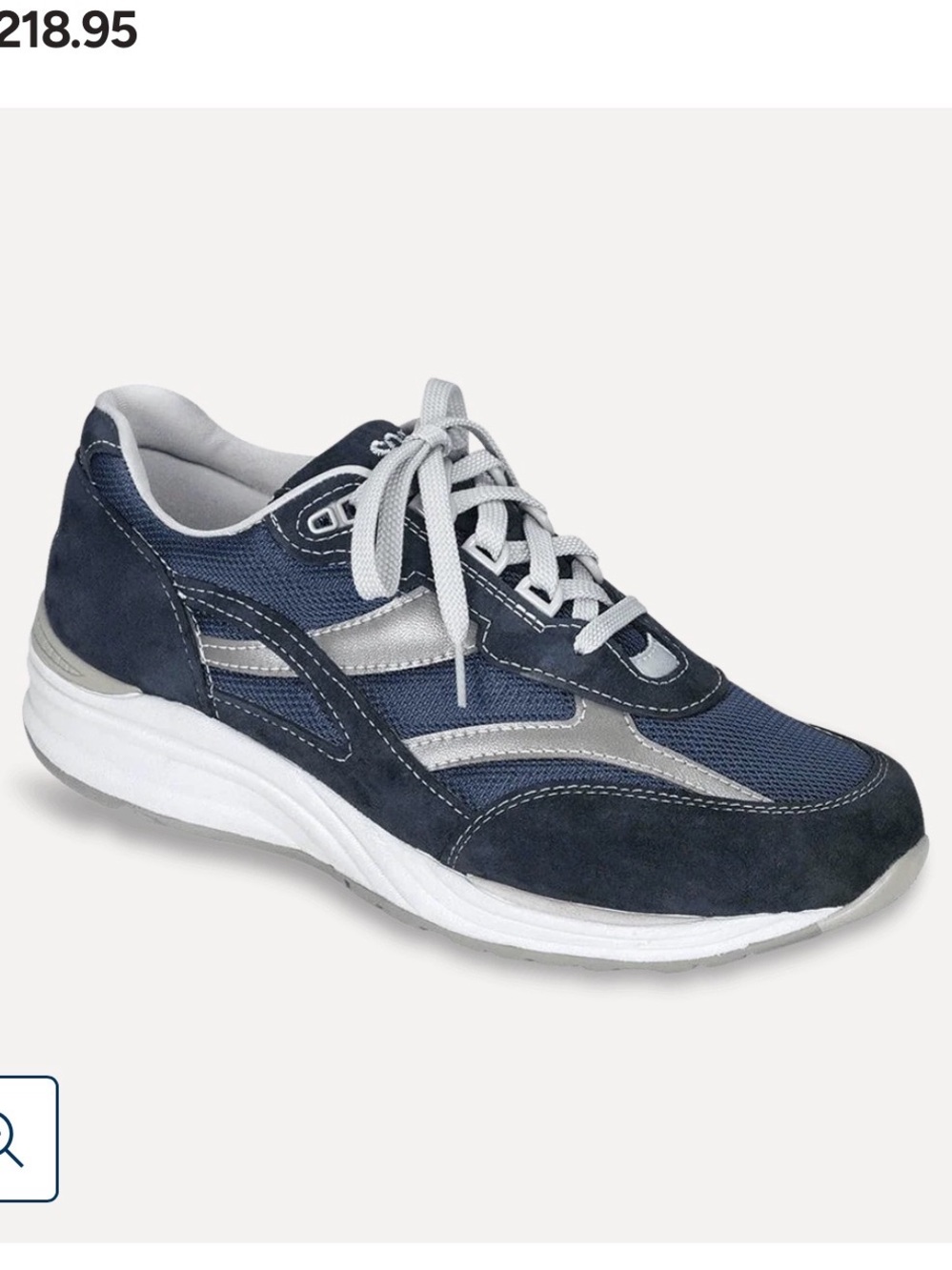 SAS Journey Sneakers Shoes Blue Gray Mens Lace Up 8.5WW Diabetic Comfort